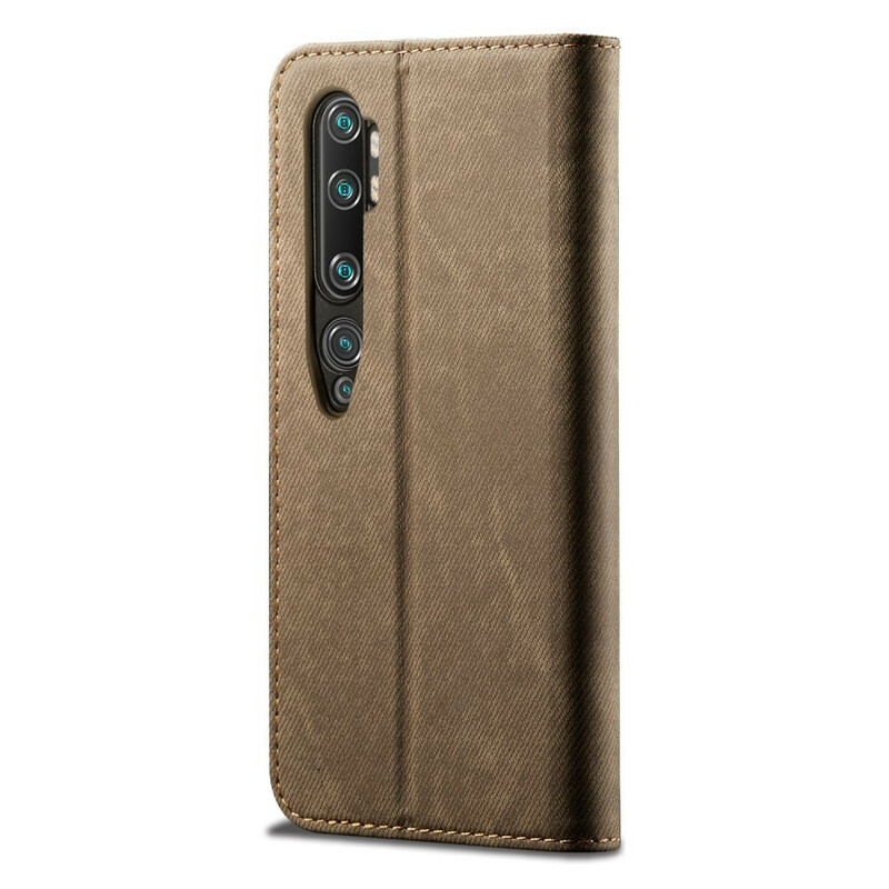 Flip Cover Xiaomi Mi Note 10 Tissu Jeans Flip Cover Xiaomi Mi Note 10 Tissu Jeans