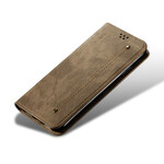 Flip Cover Xiaomi Mi Note 10 Tissu Jeans