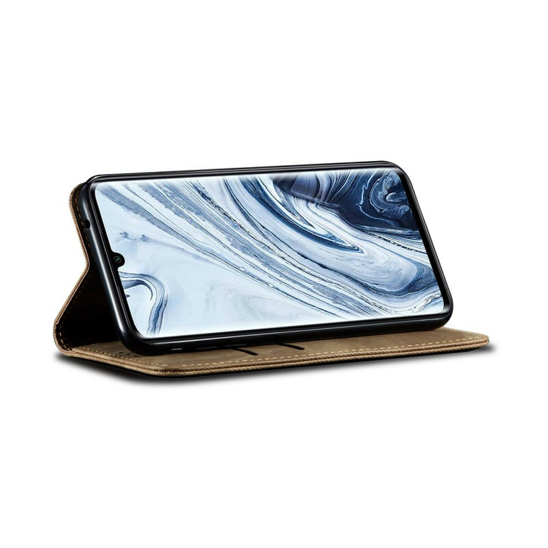 Flip Cover Xiaomi Mi Note 10 Tissu Jeans Flip Cover Xiaomi Mi Note 10 Tissu Jeans