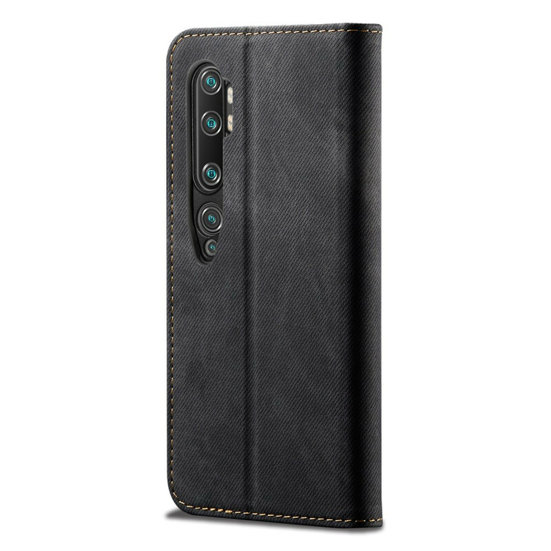 Flip Cover Xiaomi Mi Note 10 Tissu Jeans Flip Cover Xiaomi Mi Note 10 Tissu Jeans