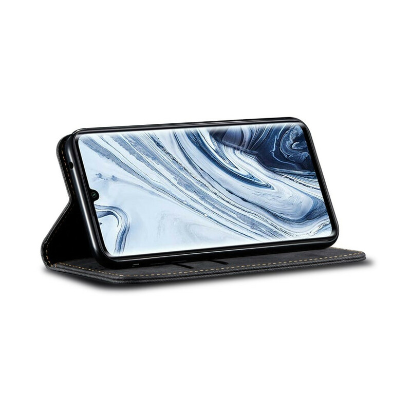 Flip Cover Xiaomi Mi Note 10 Tissu Jeans Flip Cover Xiaomi Mi Note 10 Tissu Jeans