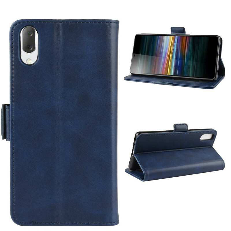 Housse Sony Xperia L3 Rabat Double Housse Sony Xperia L3 Rabat Double