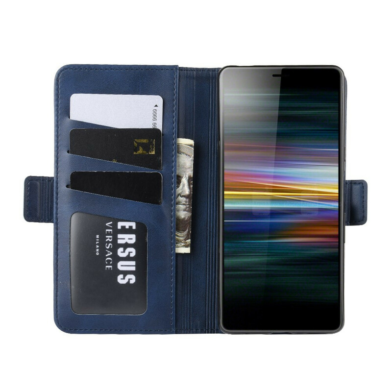 Housse Sony Xperia L3 Rabat Double Housse Sony Xperia L3 Rabat Double