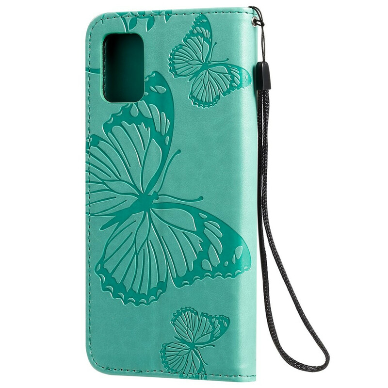 Housse Samsung Galaxy A51 Papillons Géants à Lanière Housse Samsung Galaxy A51 Papillons Géants à Lanière