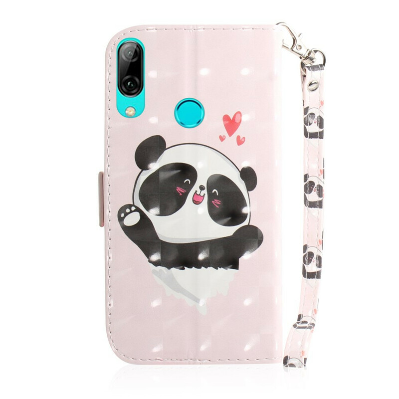 Housse Huawei P Smart  2019 Panda Love à Lanière