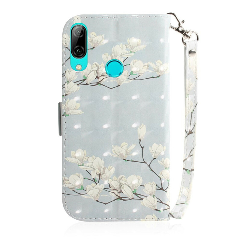 Housse Huawei P Smart 2019 Arbre en Fleurs à Lanière Housse Huawei P Smart 2019 Arbre en Fleurs à Lanière