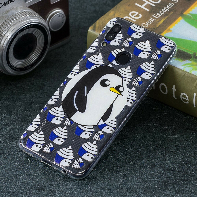 Coque Huawei P Smart 2019 Transparente Pingouins