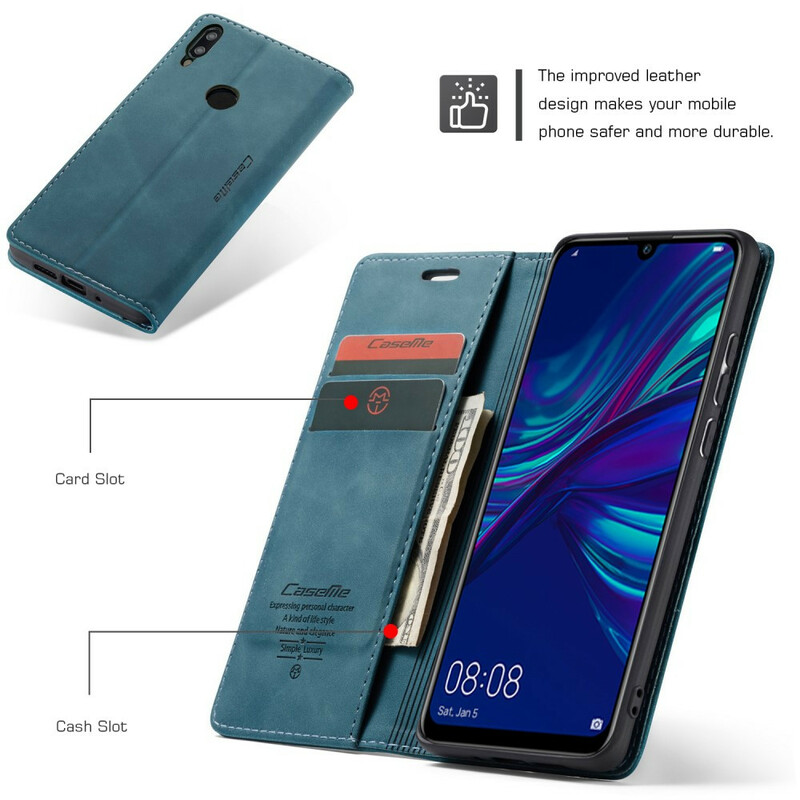 Flip Cover Huawei P Smart 2019 CASEME Simili Cuir Flip Cover Huawei P Smart 2019 CASEME Simili Cuir
