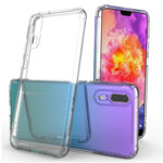 Coque Huawei P20 Transparente LEEU Coussins Protecteurs Coque Huawei P20 Transparente LEEU Coussins Protecteurs
