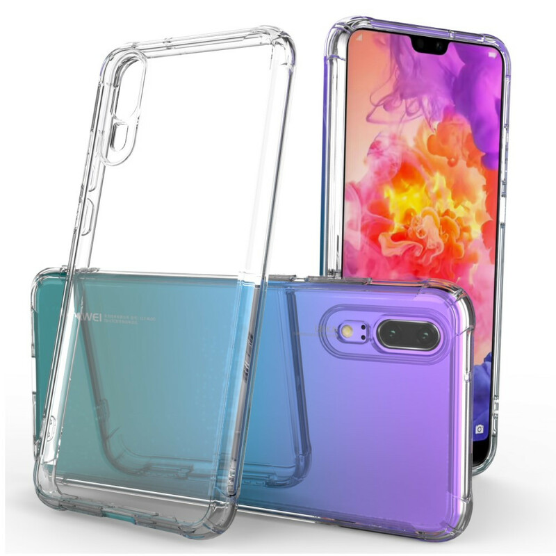 Coque Huawei P20 Transparente LEEU Coussins Protecteurs Coque Huawei P20 Transparente LEEU Coussins Protecteurs