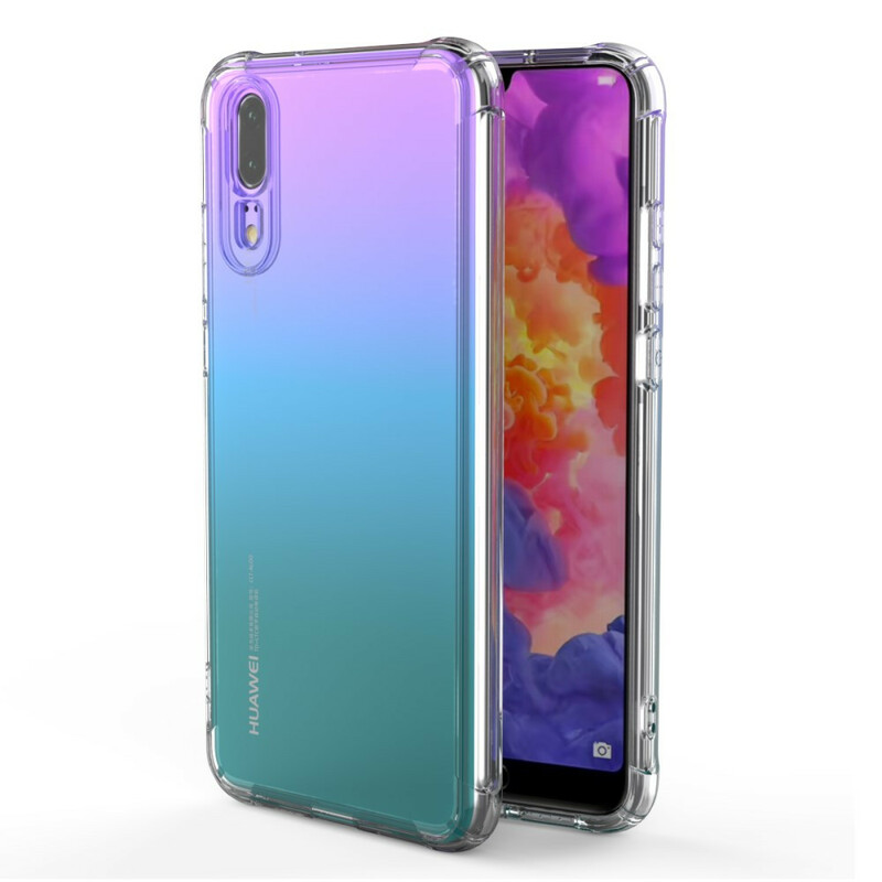 Coque Huawei P20 Transparente LEEU Coussins Protecteurs Coque Huawei P20 Transparente LEEU Coussins Protecteurs