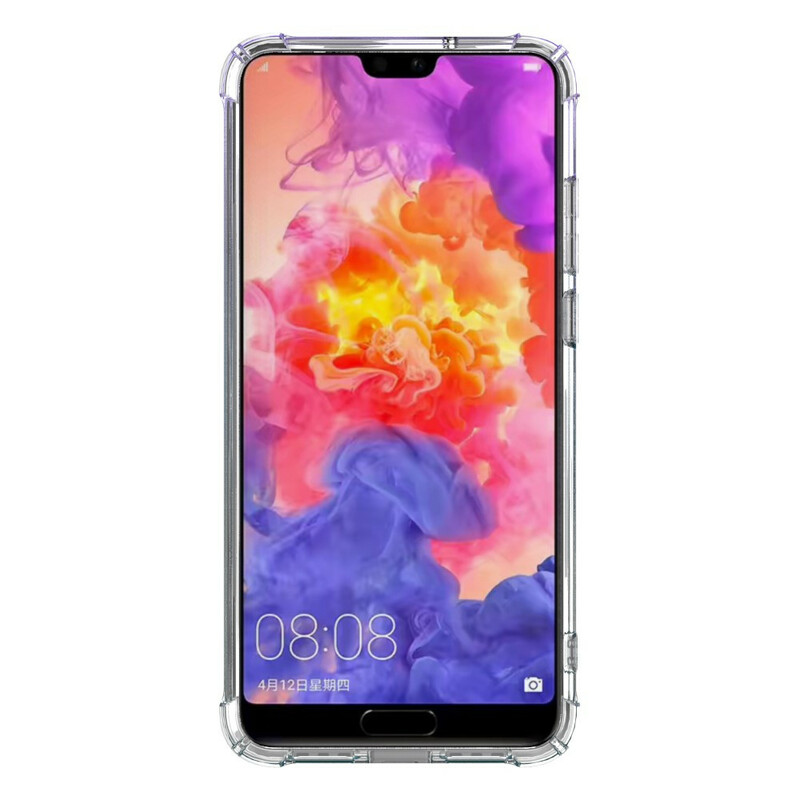 Coque Huawei P20 Transparente LEEU Coussins Protecteurs Coque Huawei P20 Transparente LEEU Coussins Protecteurs