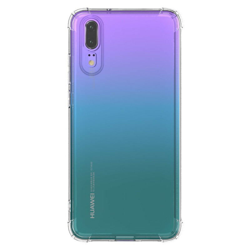 Coque Huawei P20 Transparente LEEU Coussins Protecteurs Coque Huawei P20 Transparente LEEU Coussins Protecteurs