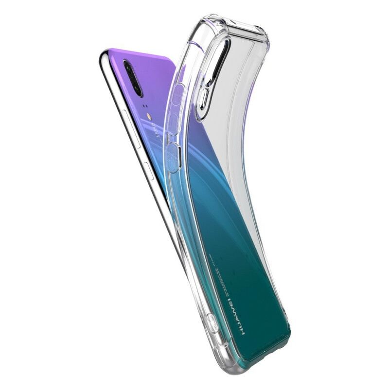 Coque Huawei P20 Transparente LEEU Coussins Protecteurs Coque Huawei P20 Transparente LEEU Coussins Protecteurs