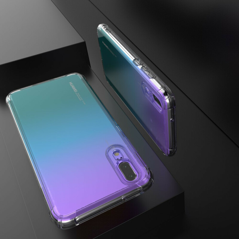 Coque Huawei P20 Transparente LEEU Coussins Protecteurs Coque Huawei P20 Transparente LEEU Coussins Protecteurs