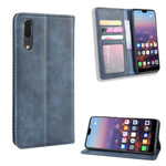 Flip Cover Huawei P20 Effet Cuir Vintage Stylisé Flip Cover Huawei P20 Effet Cuir Vintage Stylisé