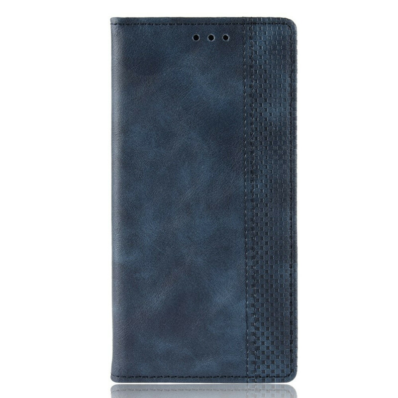 Flip Cover Huawei P20 Effet Cuir Vintage Stylisé