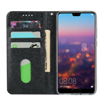 Flip Cover Huawei P20 Style Cuir Douceur avec Lanière Flip Cover Huawei P20 Style Cuir Douceur avec Lanière
