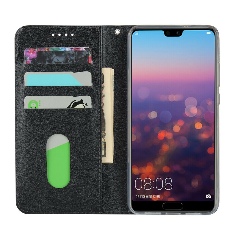 Flip Cover Huawei P20 Style Cuir Douceur avec Lanière Flip Cover Huawei P20 Style Cuir Douceur avec Lanière