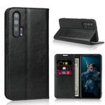 Flip Cover Honor 20 Pro Cuir Véritable Vieilli Flip Cover Honor 20 Pro Cuir Véritable Vieilli