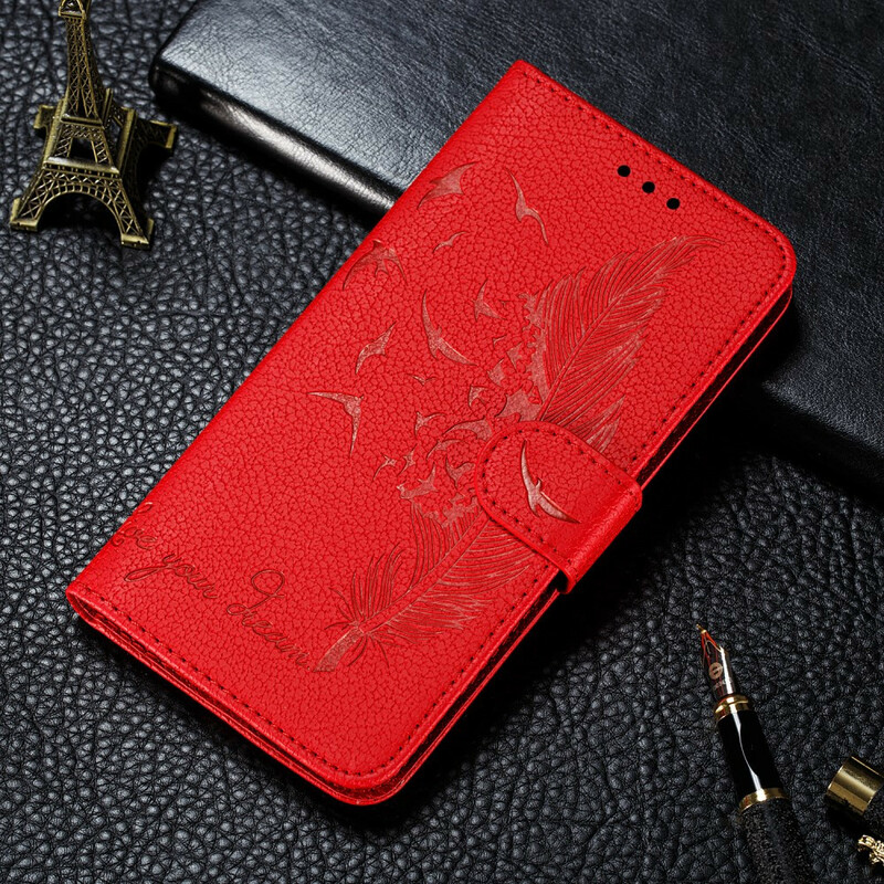 Housse Samsung Galaxy A20e Simili Cuir Live Your Dream