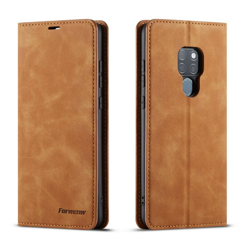 Flip Cover Huawei Mate 20 Effet Cuir FORWENW Flip Cover Huawei Mate 20 Effet Cuir FORWENW