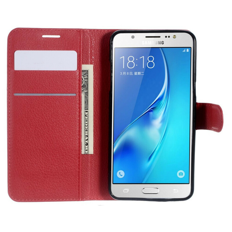 Housse Samsung Galaxy J5 2016 Simili Cuir Litchi