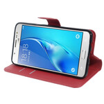 Housse Samsung Galaxy J5 2016 Simili Cuir Litchi