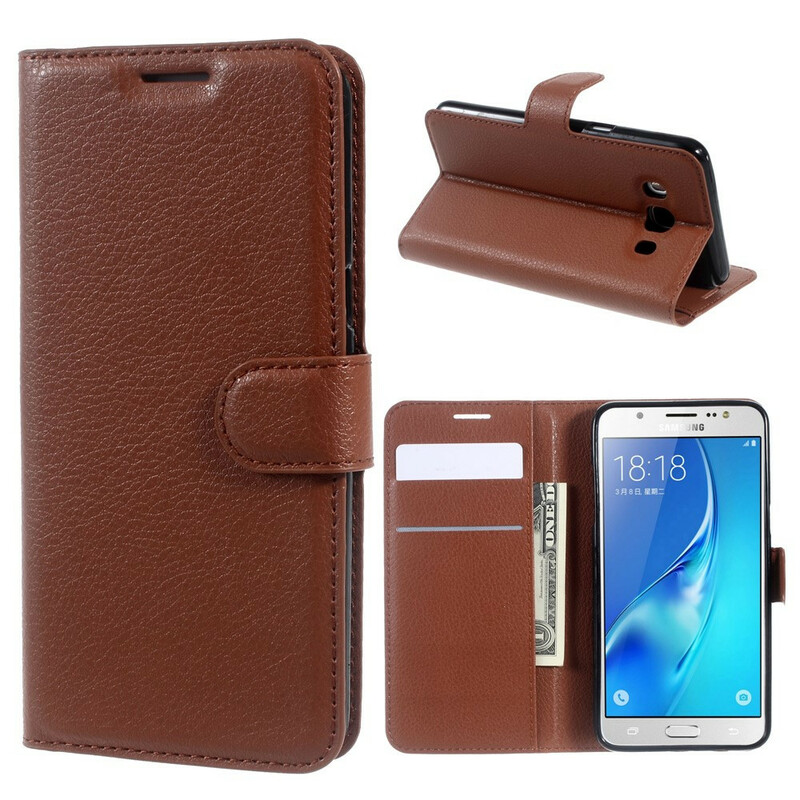 Housse Samsung Galaxy J5 2016 Simili Cuir Litchi Housse Samsung Galaxy J5 2016 Simili Cuir Litchi