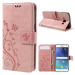 Housse Samsug Galaxy J5 2016 Papillons et Fleurs Housse Samsug Galaxy J5 2016 Papillons et Fleurs