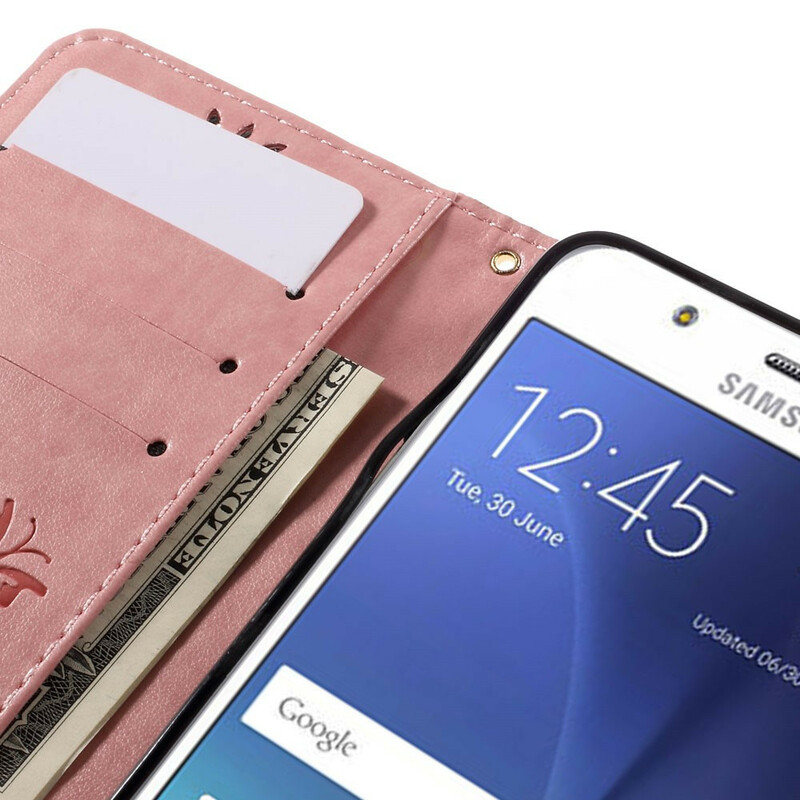 Housse Samsug Galaxy J5 2016 Papillons et Fleurs Housse Samsug Galaxy J5 2016 Papillons et Fleurs