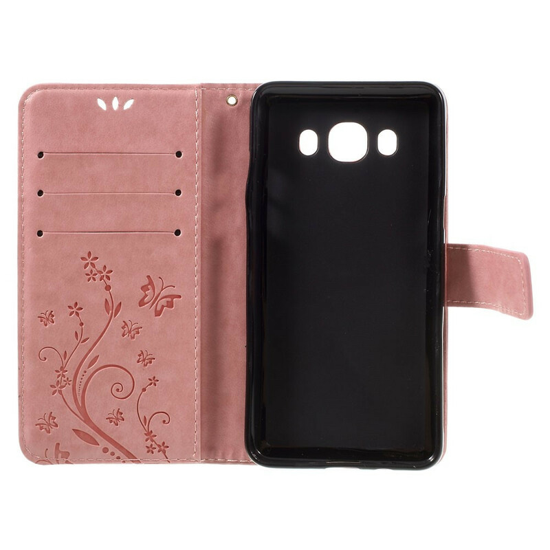 Housse Samsug Galaxy J5 2016 Papillons et Fleurs Housse Samsug Galaxy J5 2016 Papillons et Fleurs
