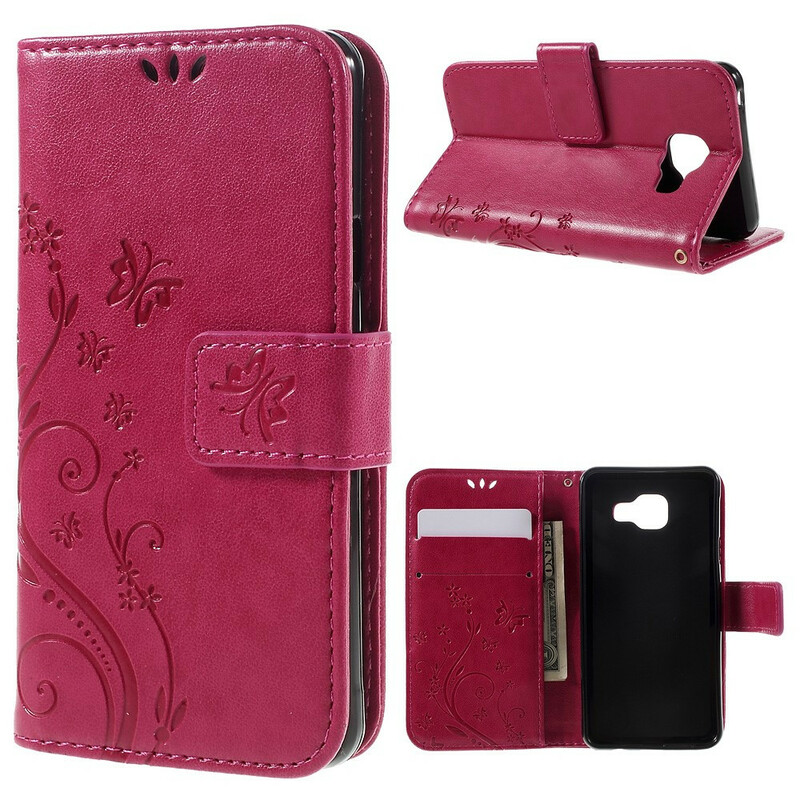 Housse Samsug Galaxy A3 2016 Papillons et Fleurs Housse Samsug Galaxy A3 2016 Papillons et Fleurs