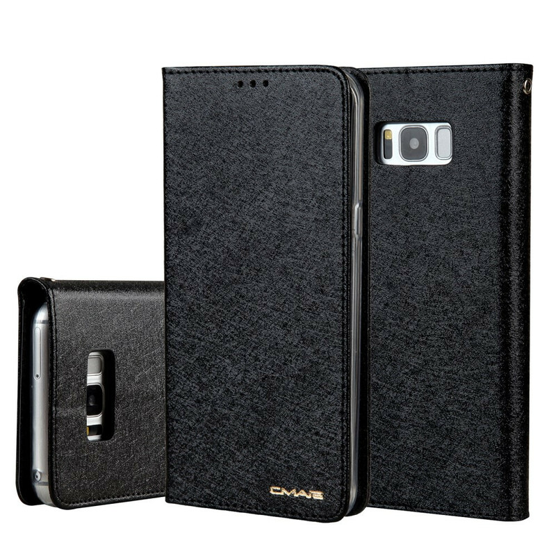 Flip Cover Samsung Galaxy S8 Effet Cuir Texture Soie CMAI2