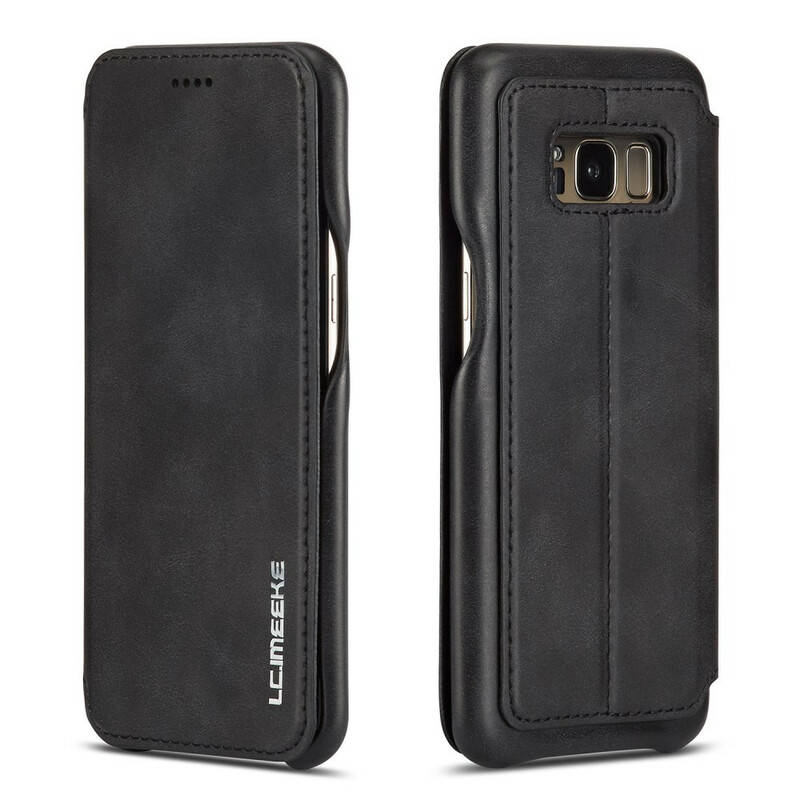 Flip Cover Samsung Galaxy S8 LC.IMEEKE Effet Cuir