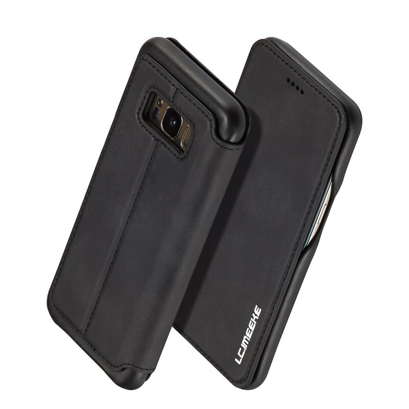 Flip Cover Samsung Galaxy S8 LC.IMEEKE Effet Cuir