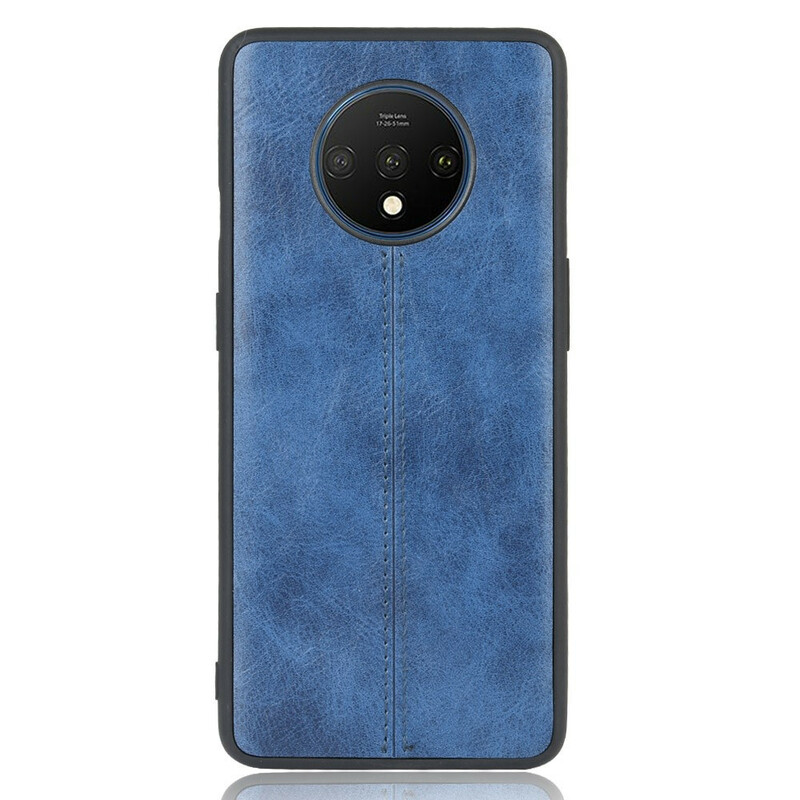 Coque OnePlus 7T Style Cuir Coutures