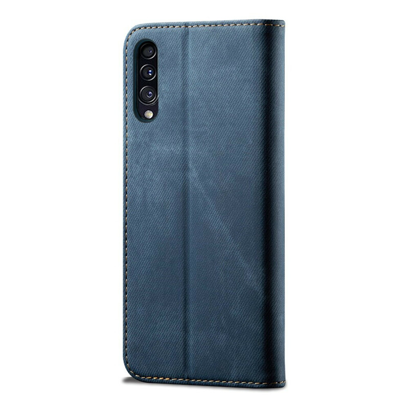 Flip Cover Samsung Galaxy A50 Tissu Jeans