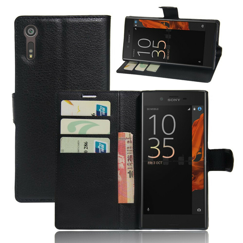 Housse Sony Xperia XZ Simili Cuir Litchi Classique Housse Sony Xperia XZ Simili Cuir Litchi Classique
