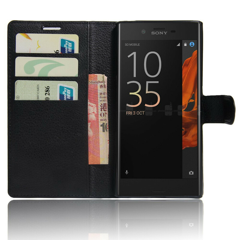 Housse Sony Xperia XZ Simili Cuir Litchi Classique Housse Sony Xperia XZ Simili Cuir Litchi Classique