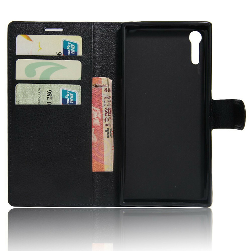 Housse Sony Xperia XZ Simili Cuir Litchi Classique Housse Sony Xperia XZ Simili Cuir Litchi Classique