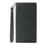Flip Cover Sony Xperia XZ1 Style Cuir Douceur avec Lanière Flip Cover Sony Xperia XZ1 Style Cuir Douceur avec Lanière