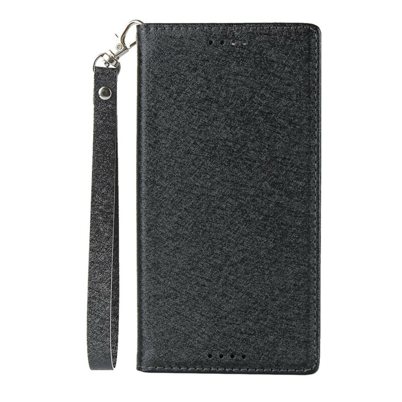 Flip Cover Sony Xperia XZ1 Style Cuir Douceur avec Lanière Flip Cover Sony Xperia XZ1 Style Cuir Douceur avec Lanière