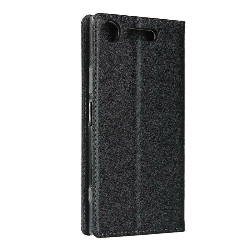 Flip Cover Sony Xperia XZ1 Style Cuir Douceur avec Lanière