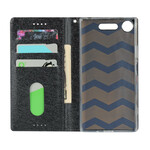 Flip Cover Sony Xperia XZ1 Style Cuir Douceur avec Lanière Flip Cover Sony Xperia XZ1 Style Cuir Douceur avec Lanière
