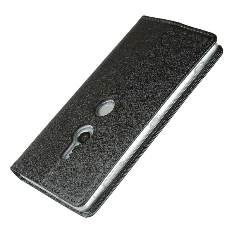 Flip Cover Sony Xperia XZ2 Style Cuir Douceur avec Lanière