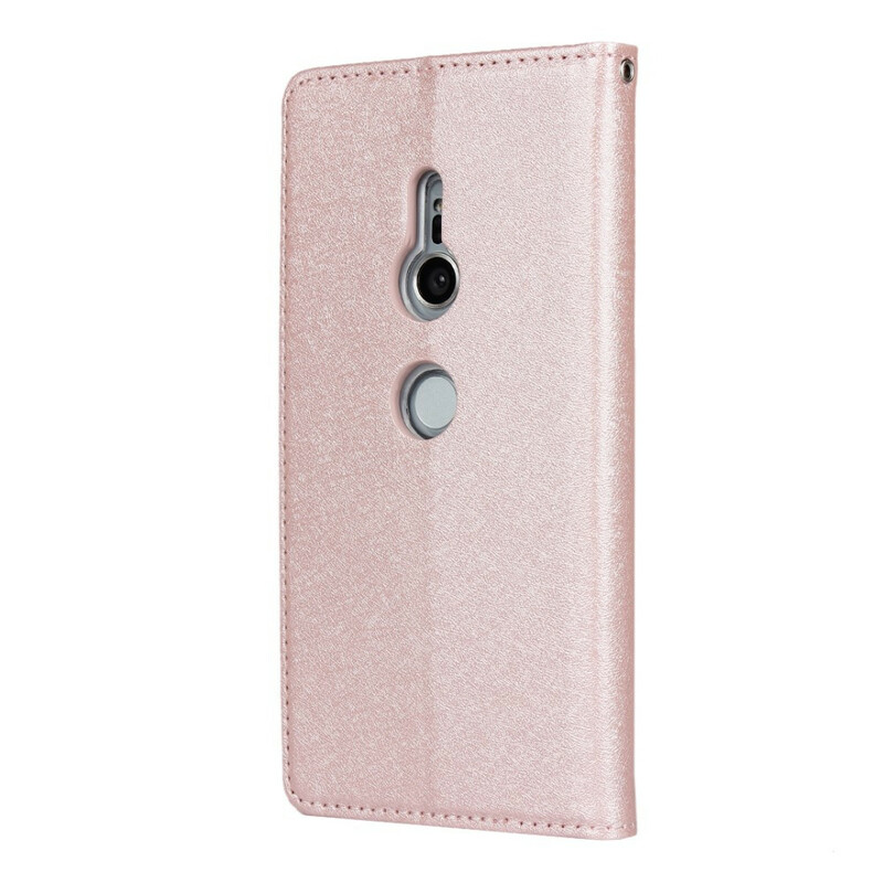 Flip Cover Sony Xperia XZ2 Style Cuir Douceur avec Lanière Flip Cover Sony Xperia XZ2 Style Cuir Douceur avec Lanière