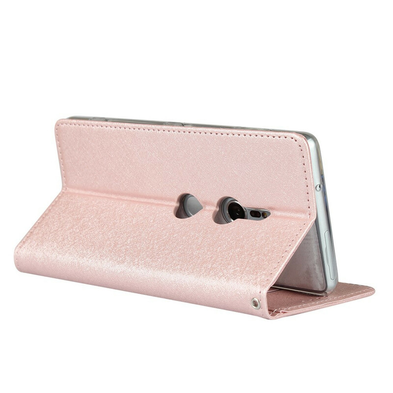 Flip Cover Sony Xperia XZ2 Style Cuir Douceur avec Lanière Flip Cover Sony Xperia XZ2 Style Cuir Douceur avec Lanière