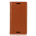 Flip Cover Sony Xperia X Compact Cuir Véritable Flip Cover Sony Xperia X Compact Cuir Véritable