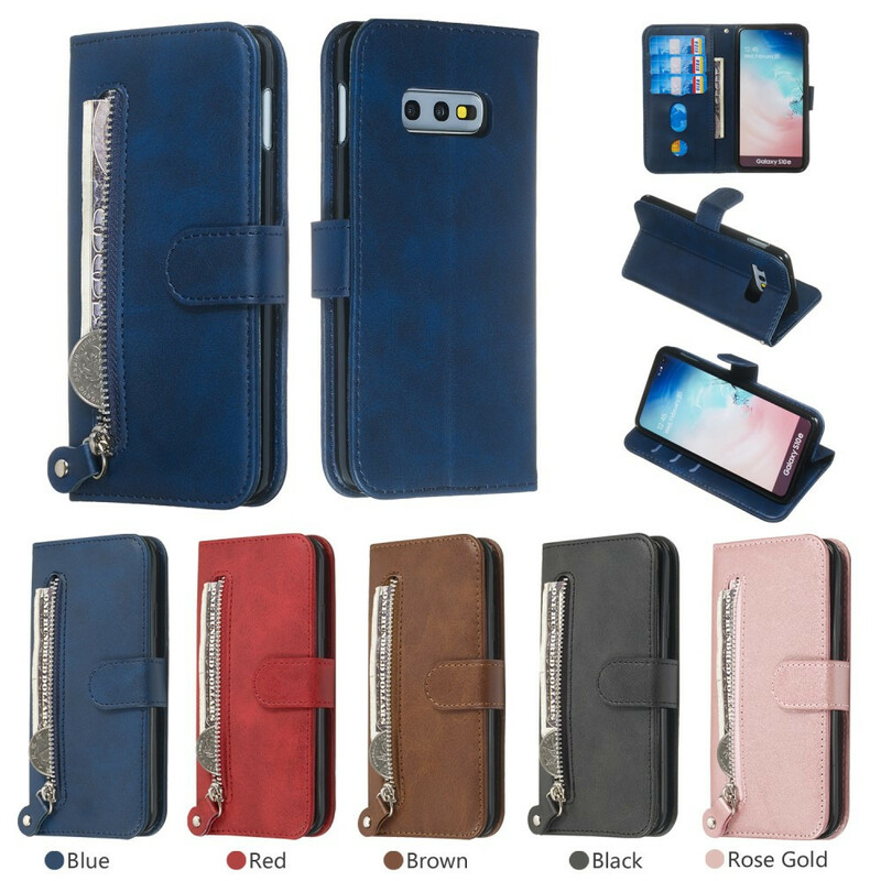 Housse Samsung Galaxy S10e Porte-monnaie avec Lanière Housse Samsung Galaxy S10e Porte-monnaie avec Lanière
